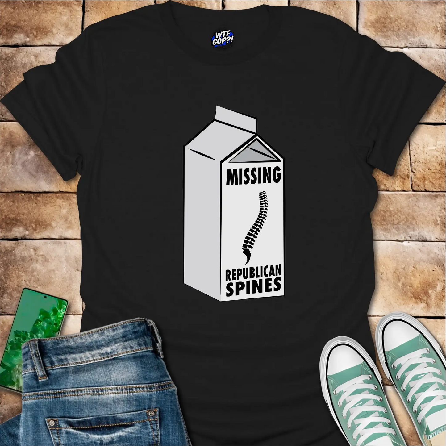 Milk Carton Missing Republican Spines T-Shirt
