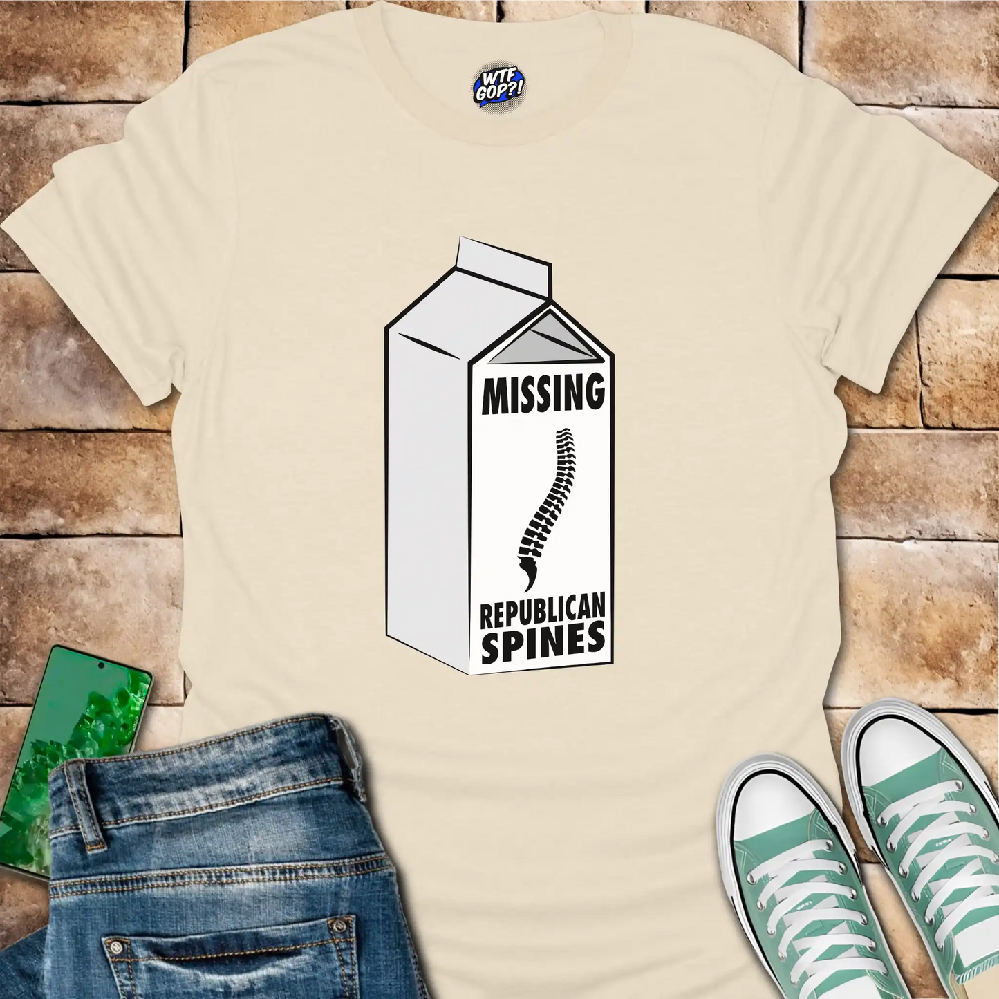 Milk Carton Missing Republican Spines T-Shirt