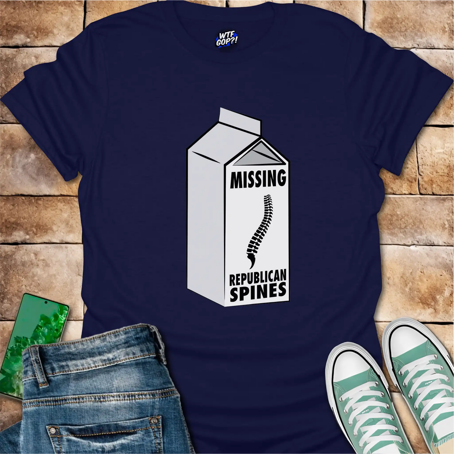 Milk Carton Missing Republican Spines T-Shirt