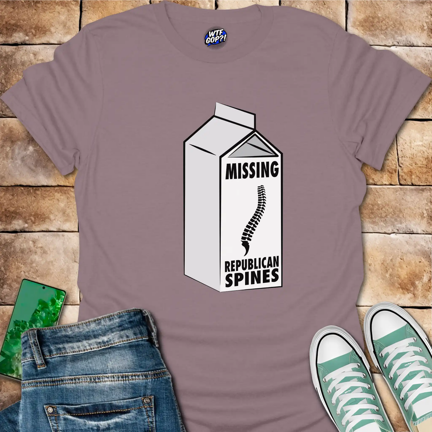 Milk Carton Missing Republican Spines T-Shirt