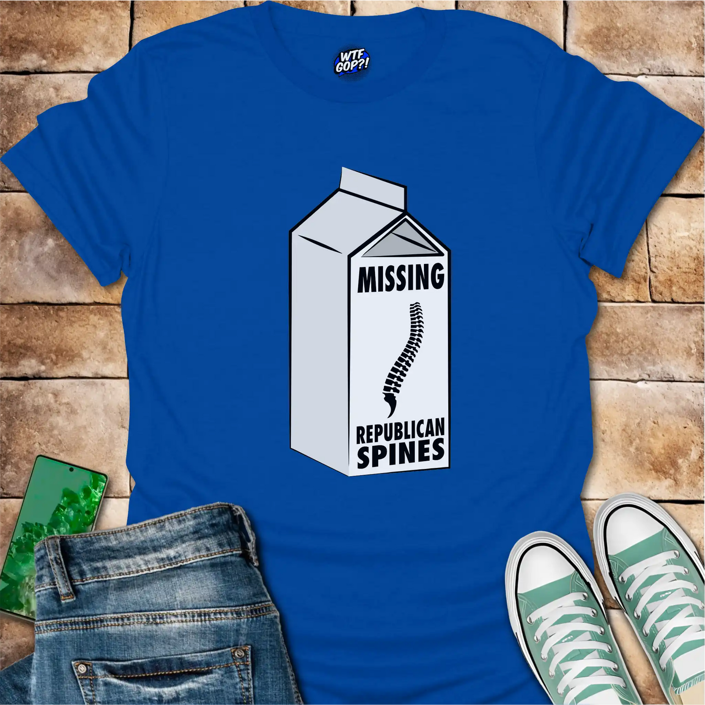 Milk Carton Missing Republican Spines T-Shirt