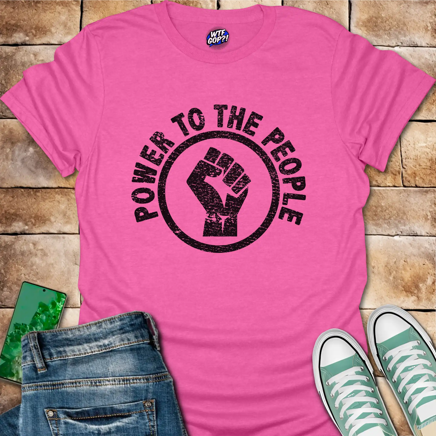 Power to the People T-Shirt - Anti-Trump, Political Statement Tee