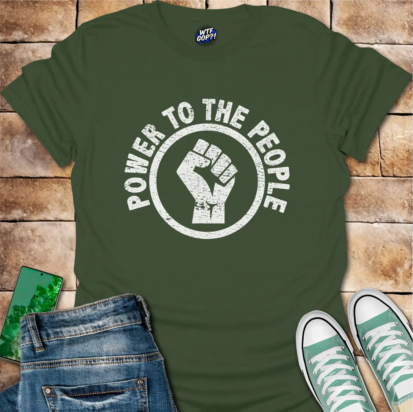 Power to the People T-Shirt - Anti-Trump, Political Statement Tee