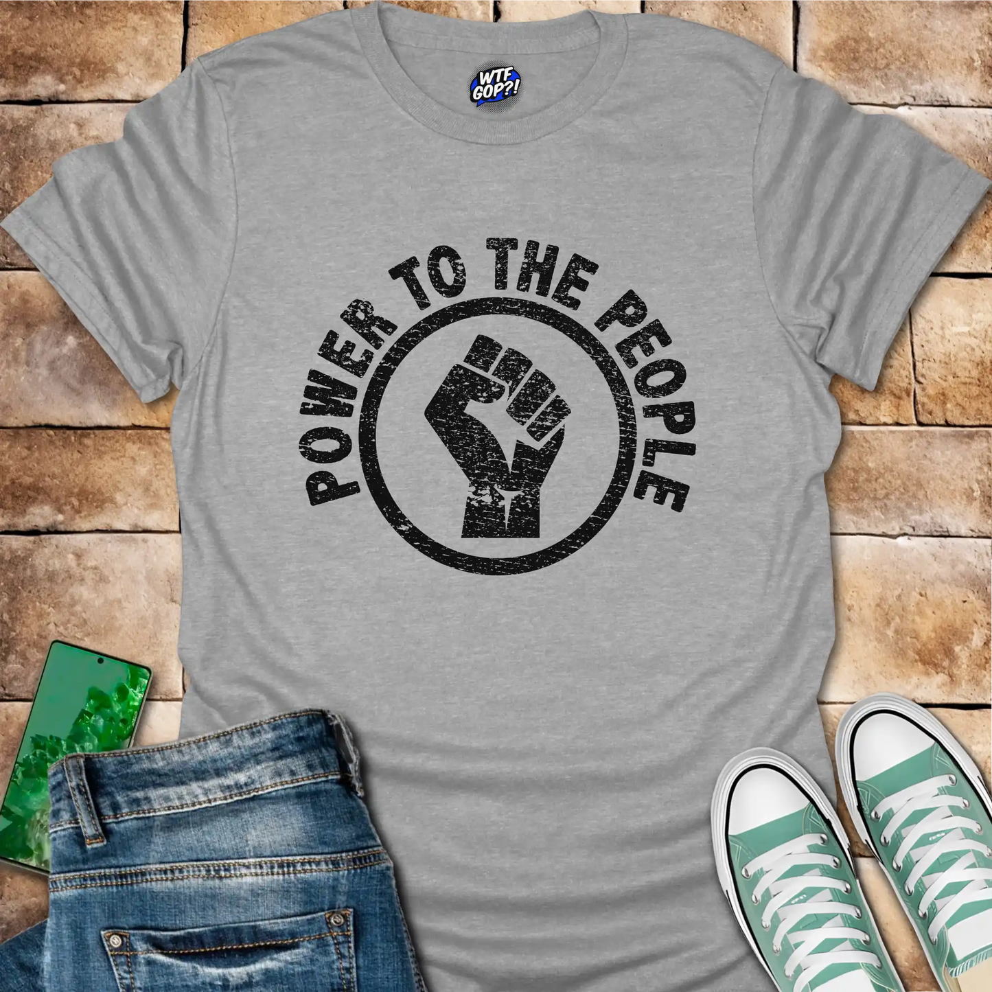 Power to the People T-Shirt - Anti-Trump, Political Statement Tee