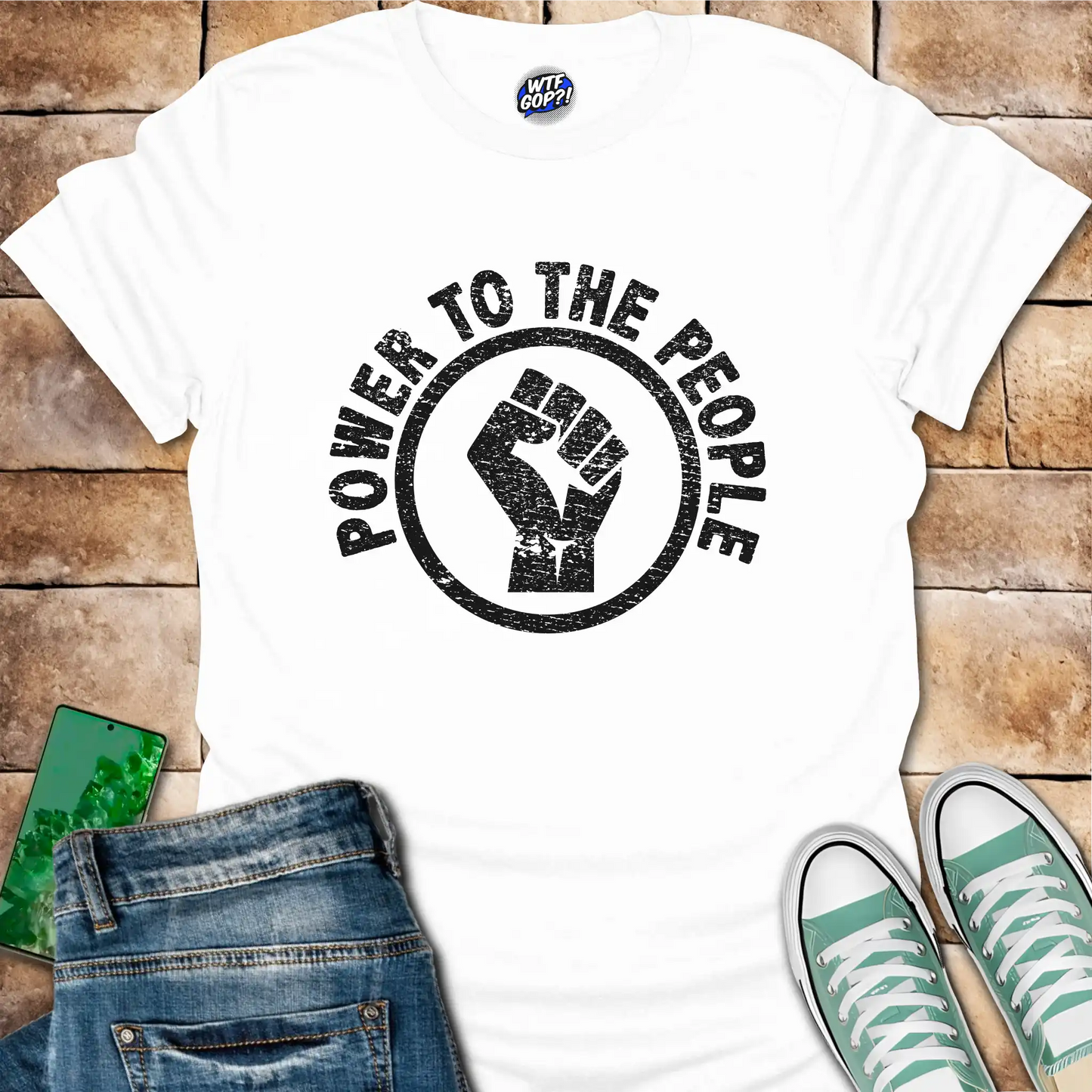Power to the People T-Shirt - Anti-Trump, Political Statement Tee