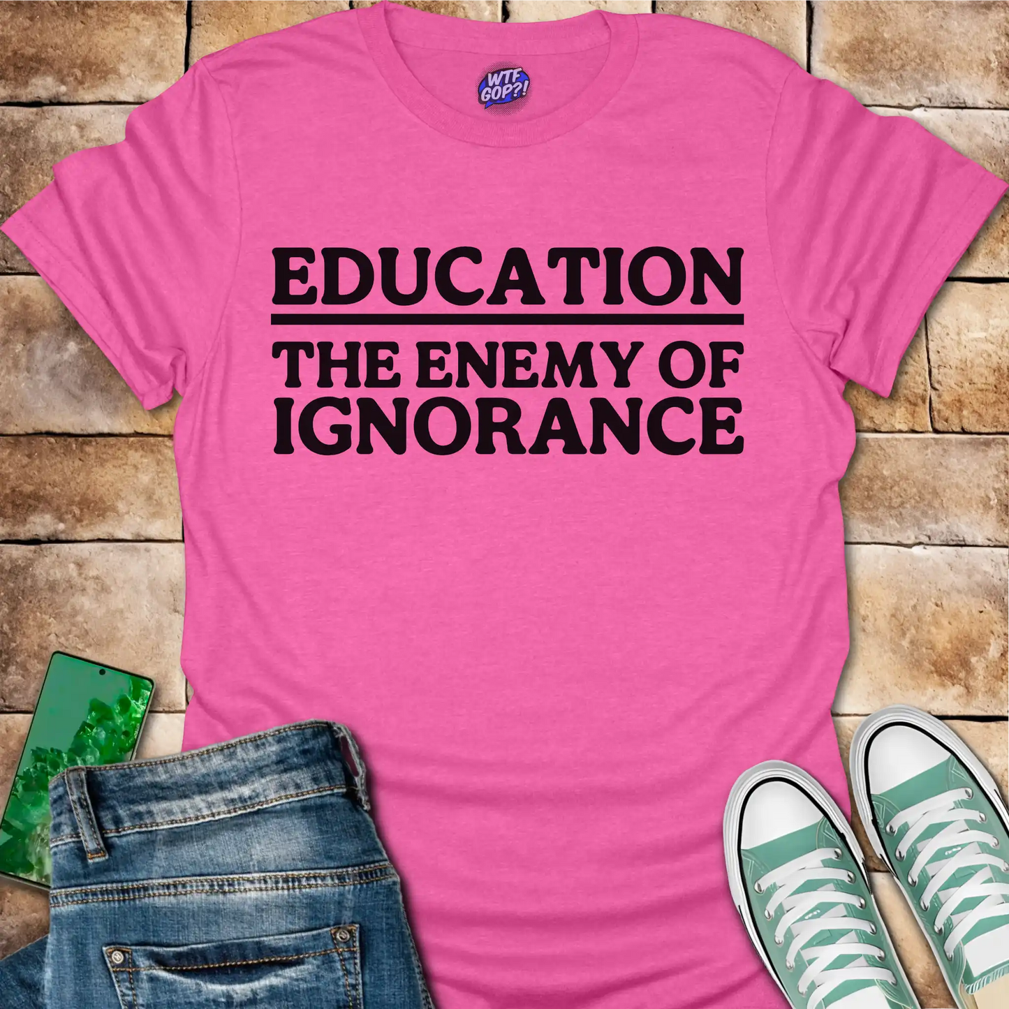 Education The Enemy of Ignorance T-Shirt