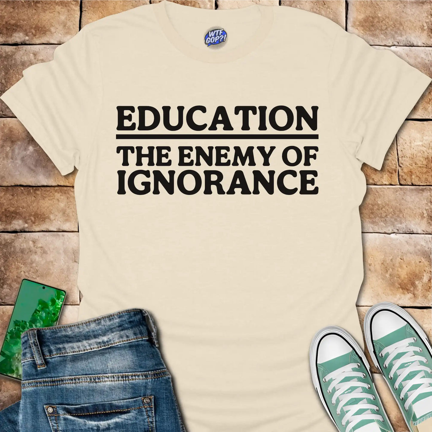 Education The Enemy of Ignorance T-Shirt