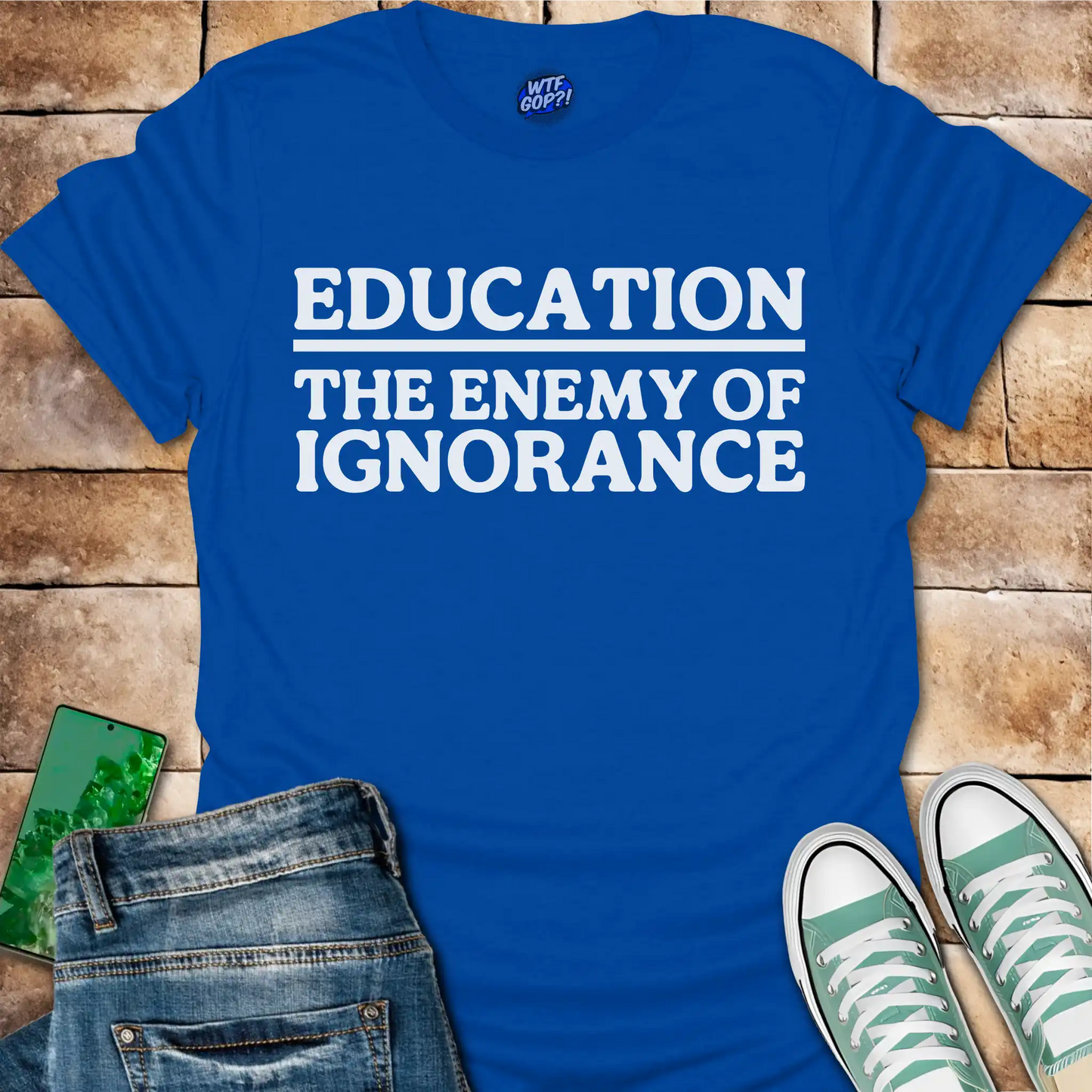 Education The Enemy of Ignorance T-Shirt