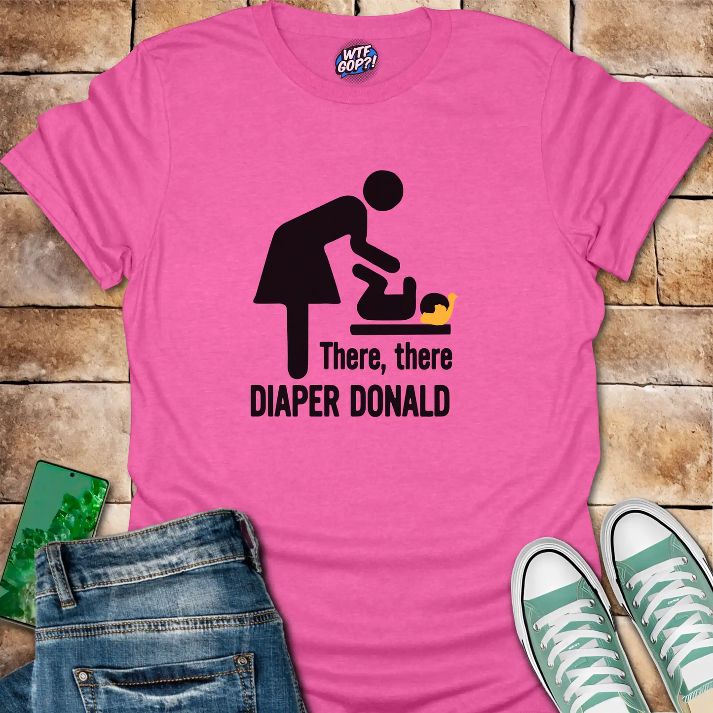 Diaper Donald T-Shirt | Political Humor Anti-Trump Tee
