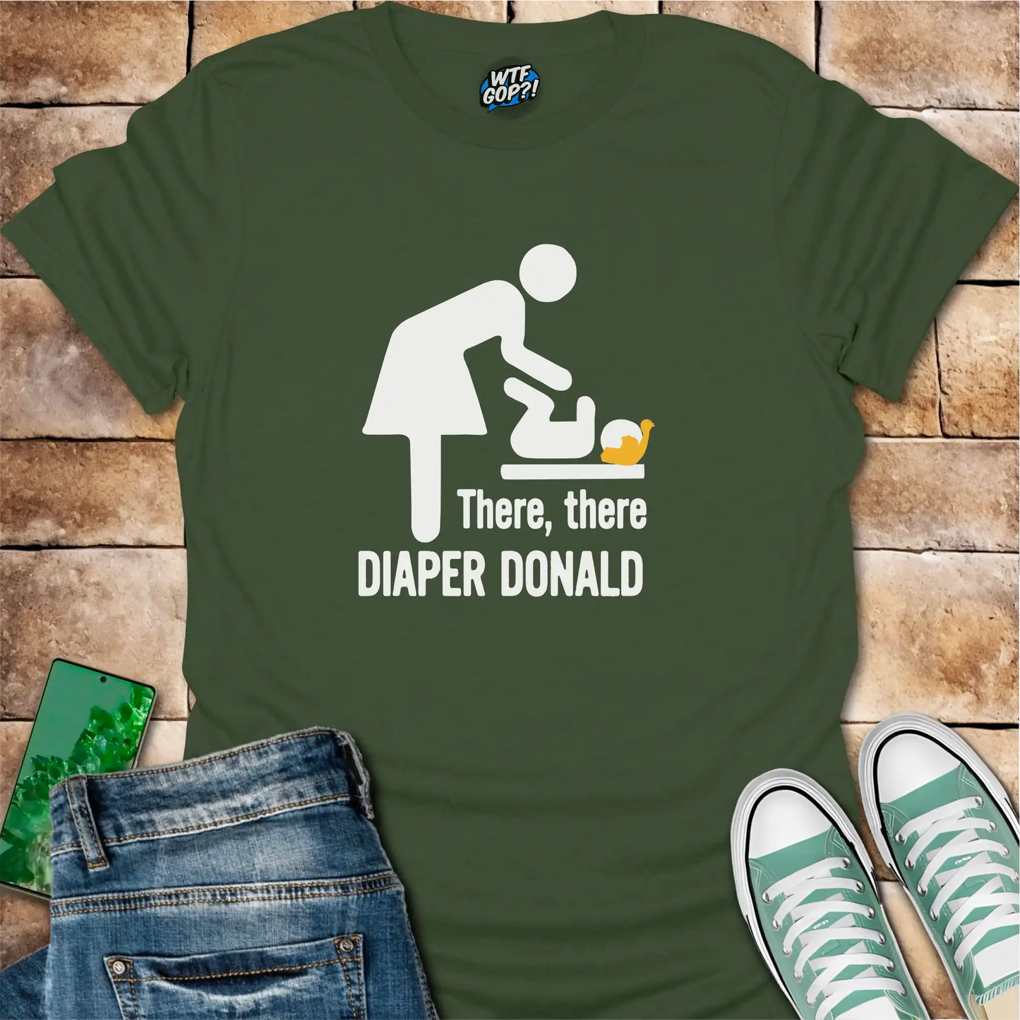Diaper Donald T-Shirt | Political Humor Anti-Trump Tee