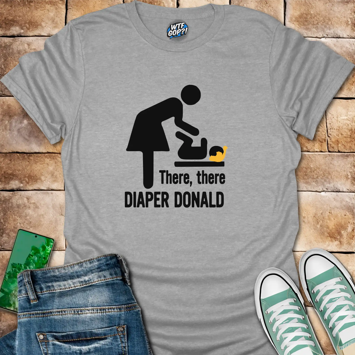 Diaper Donald T-Shirt | Political Humor Anti-Trump Tee