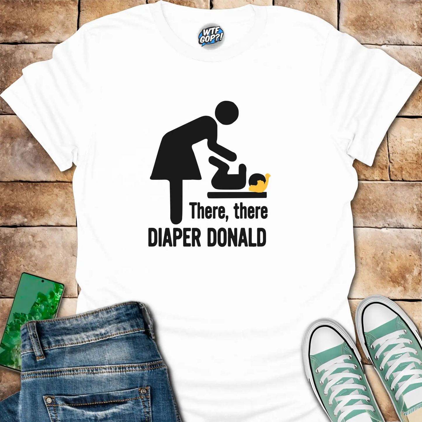 Diaper Donald T-Shirt | Political Humor Anti-Trump Tee