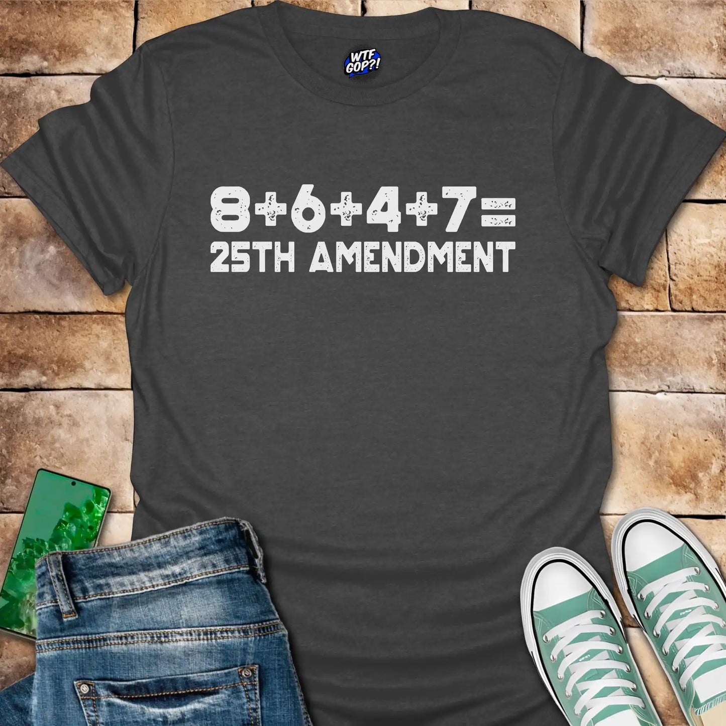8647 25th Amendment T-Shirt - Clever Anti-Trump Protest Tee
