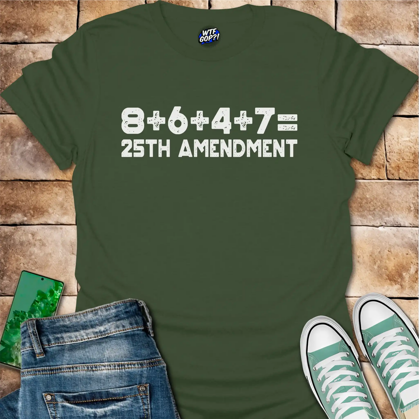 8647 25th Amendment T-Shirt - Clever Anti-Trump Protest Tee