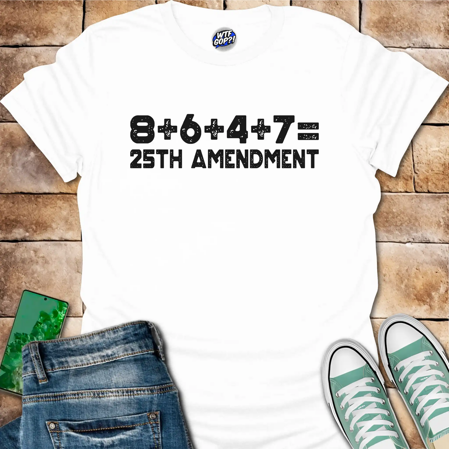 8647 25th Amendment T-Shirt - Clever Anti-Trump Protest Tee