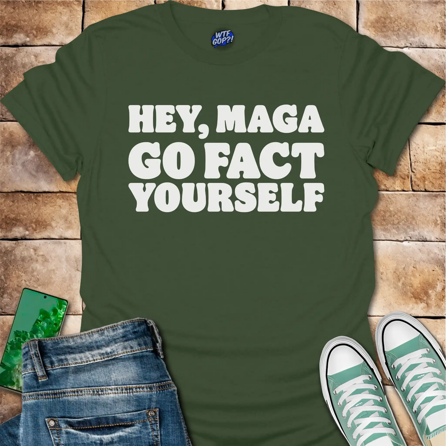 Hey MAGA Go Fact Yourself T-Shirt - Anti-Maga Humor