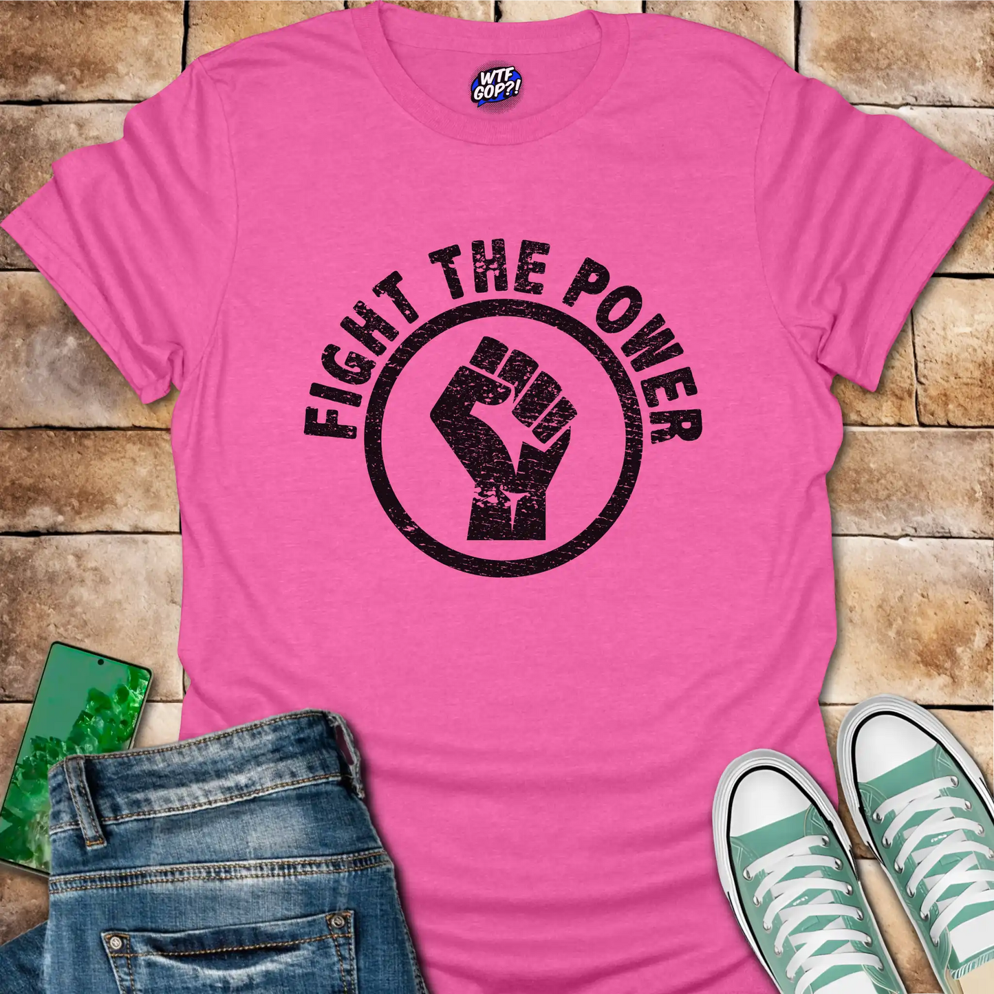Fight the Power T-Shirt - Anti-Trump Protest Tee