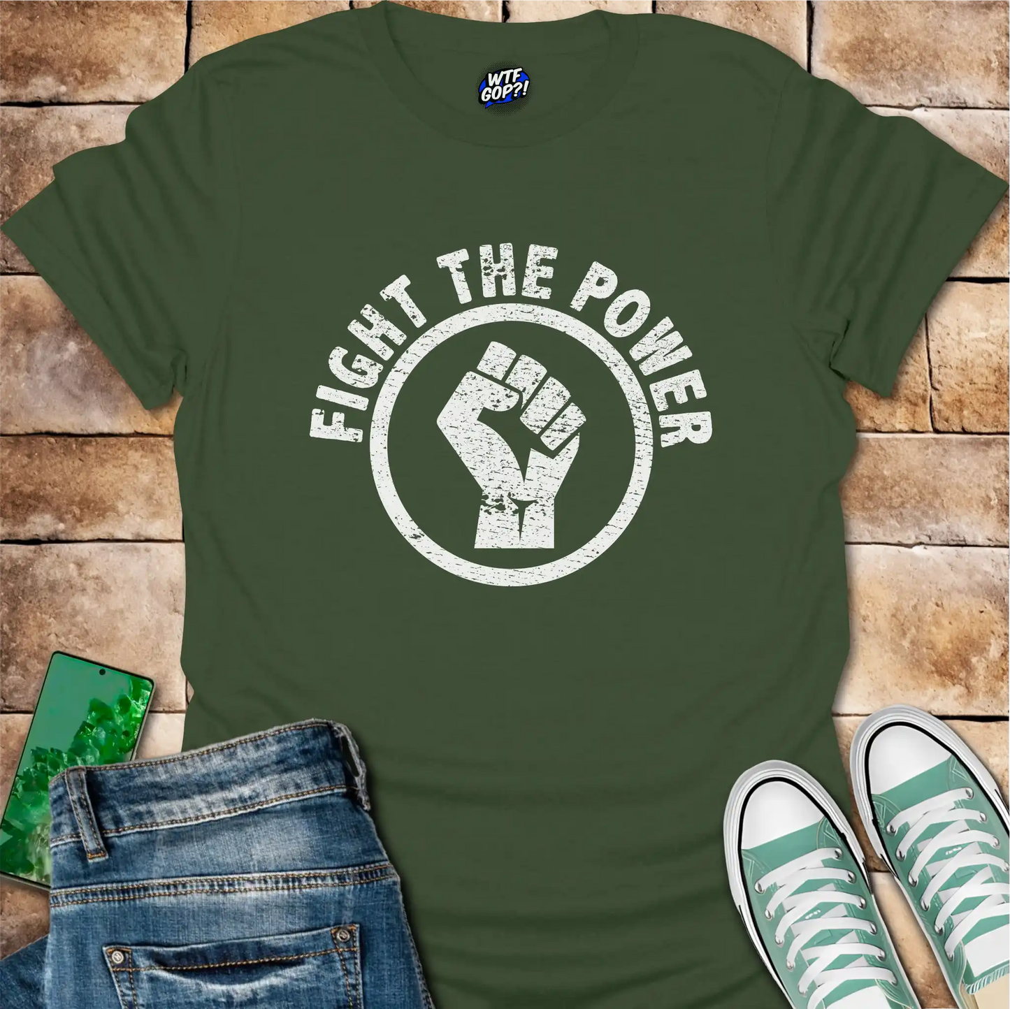 Fight the Power T-Shirt - Anti-Trump Protest Tee