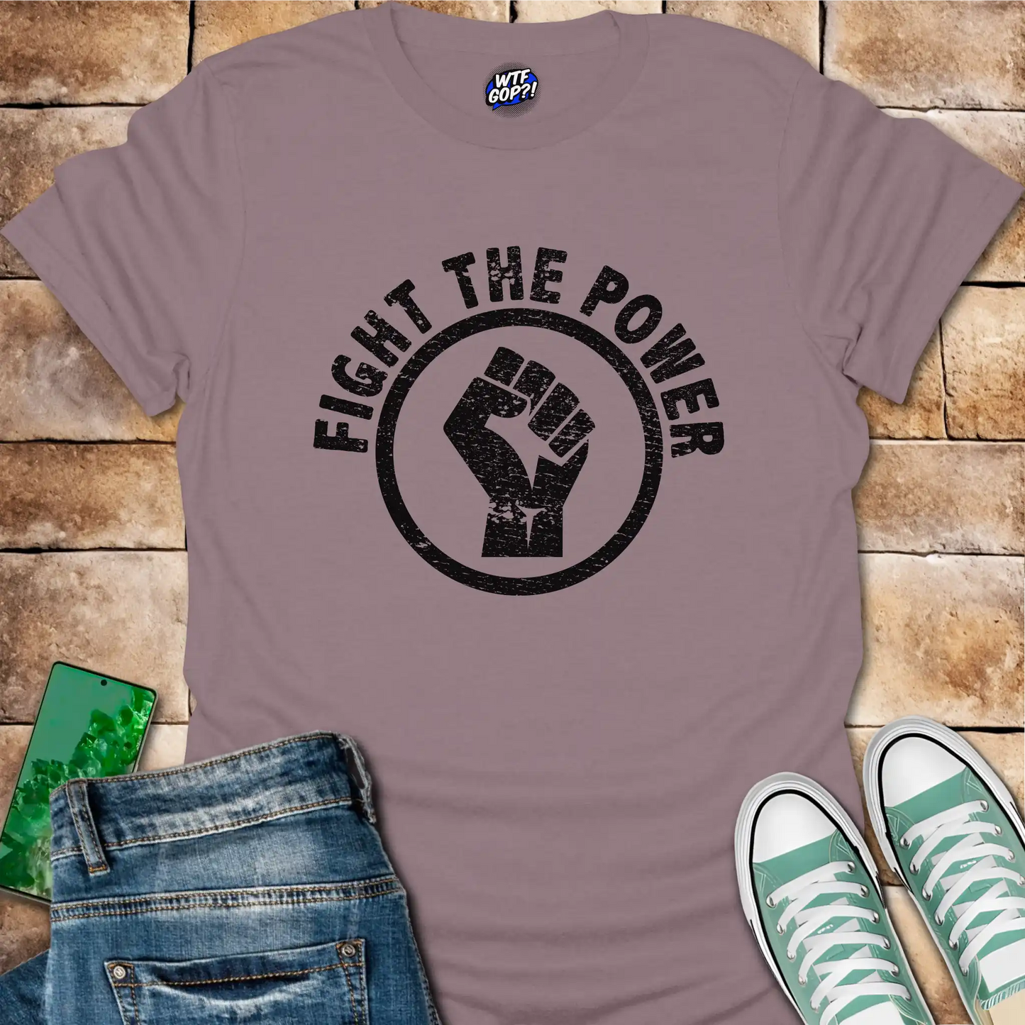 Fight the Power T-Shirt - Anti-Trump Protest Tee