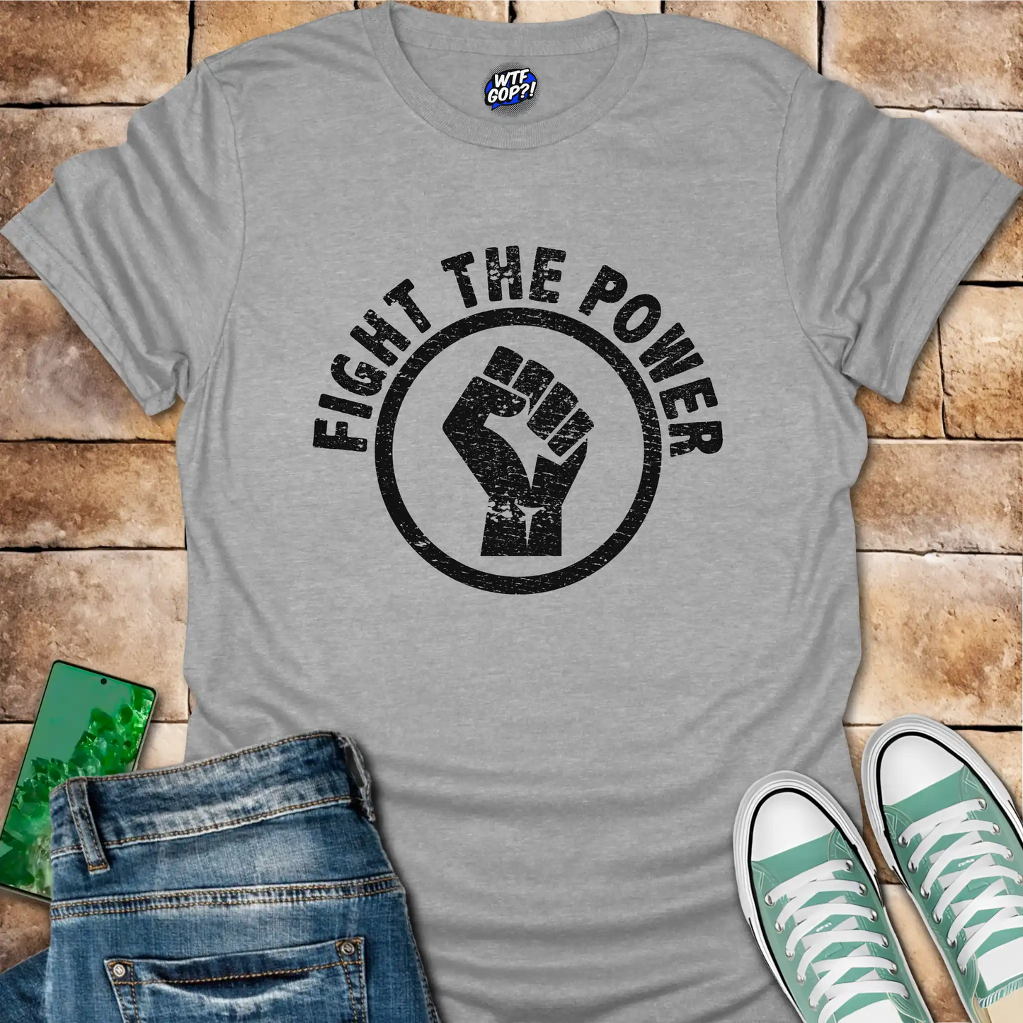 Fight the Power T-Shirt - Anti-Trump Protest Tee