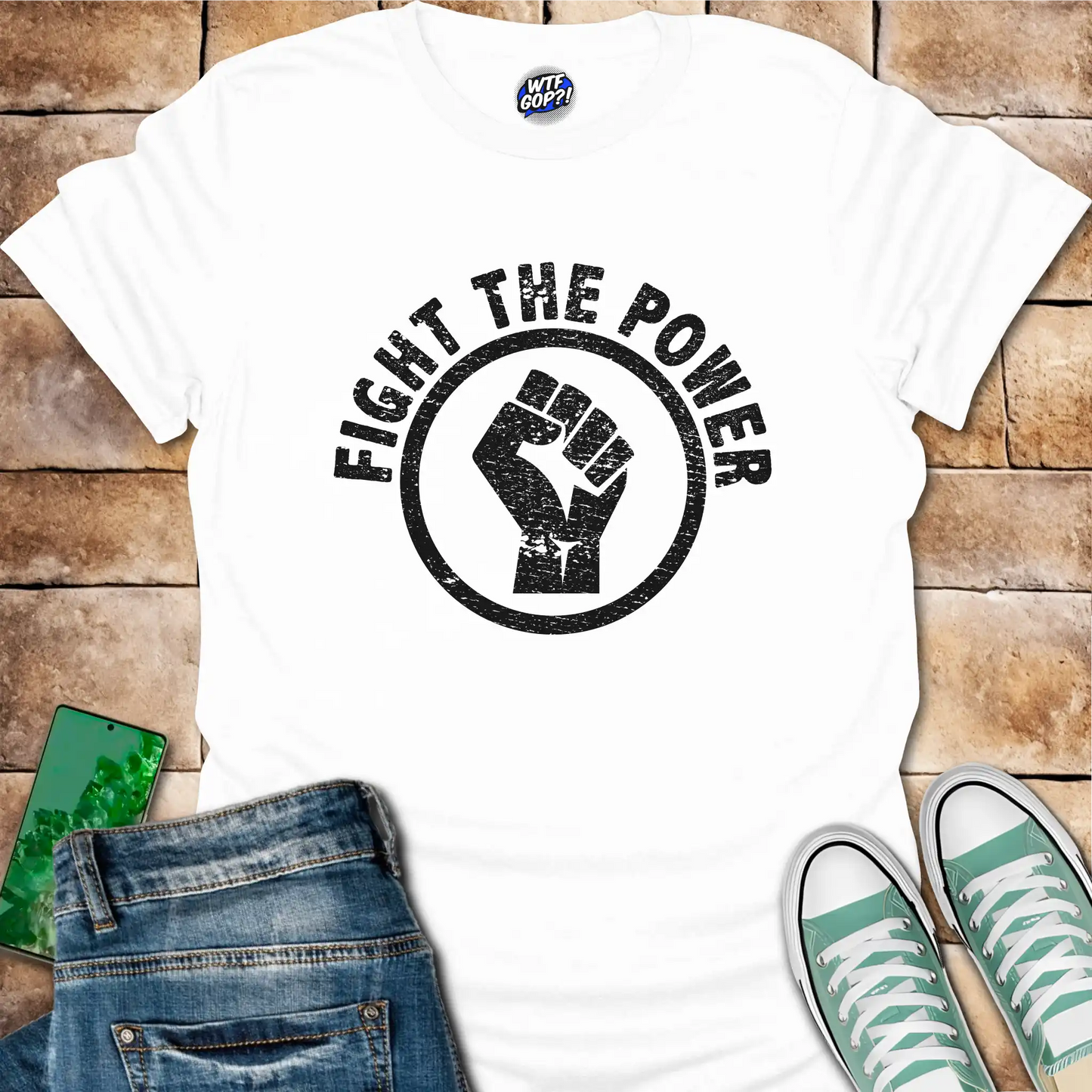 Fight the Power T-Shirt - Anti-Trump Protest Tee