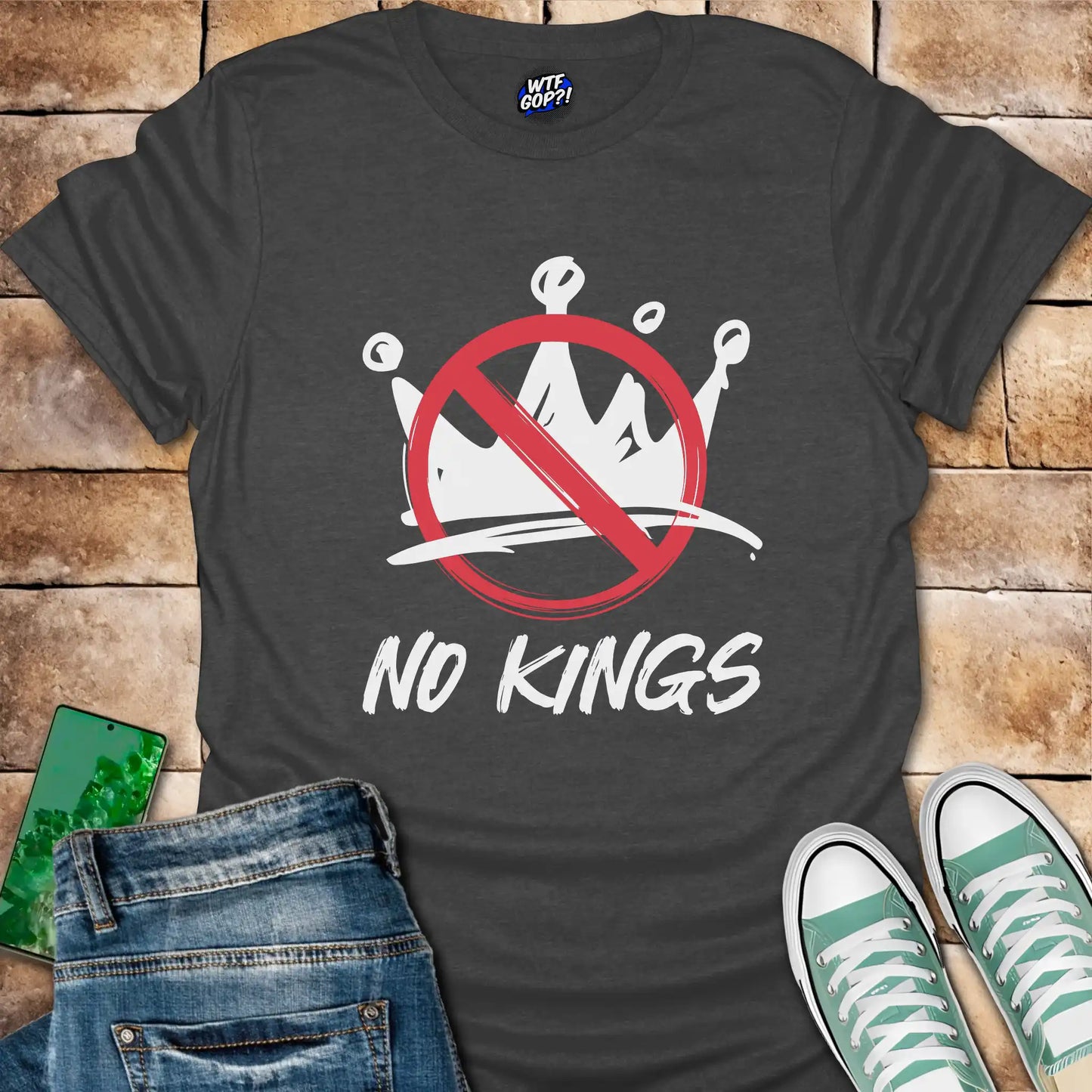 No Kings T-Shirt: Anti-Monarchy