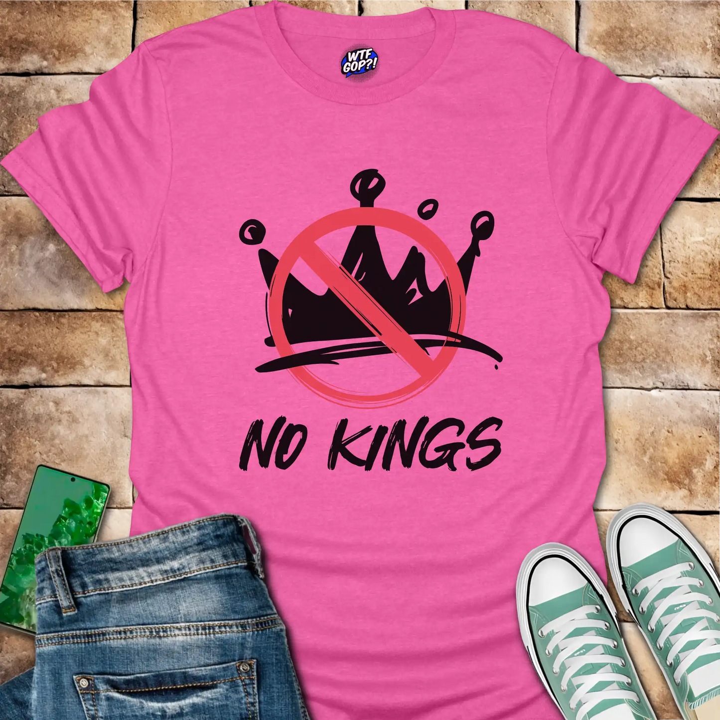 No Kings T-Shirt: Anti-Monarchy
