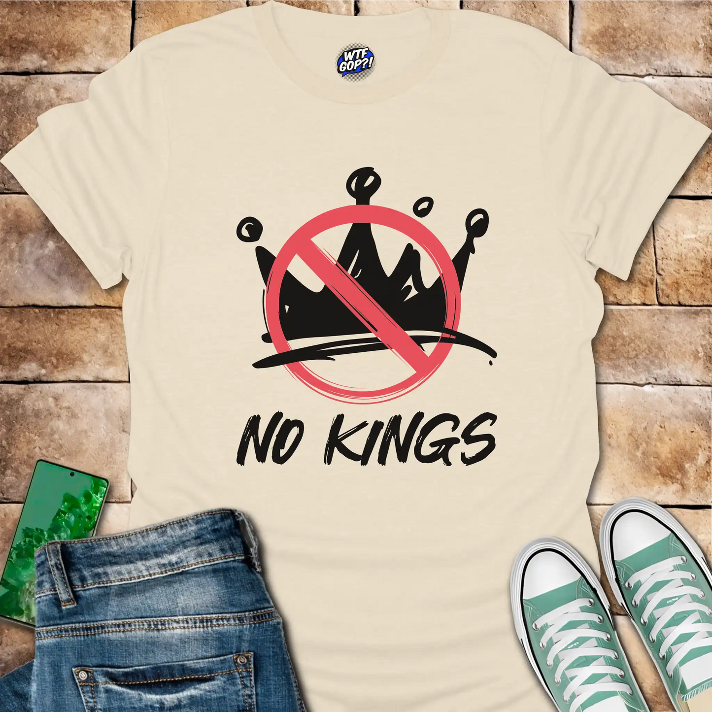No Kings T-Shirt: Anti-Monarchy