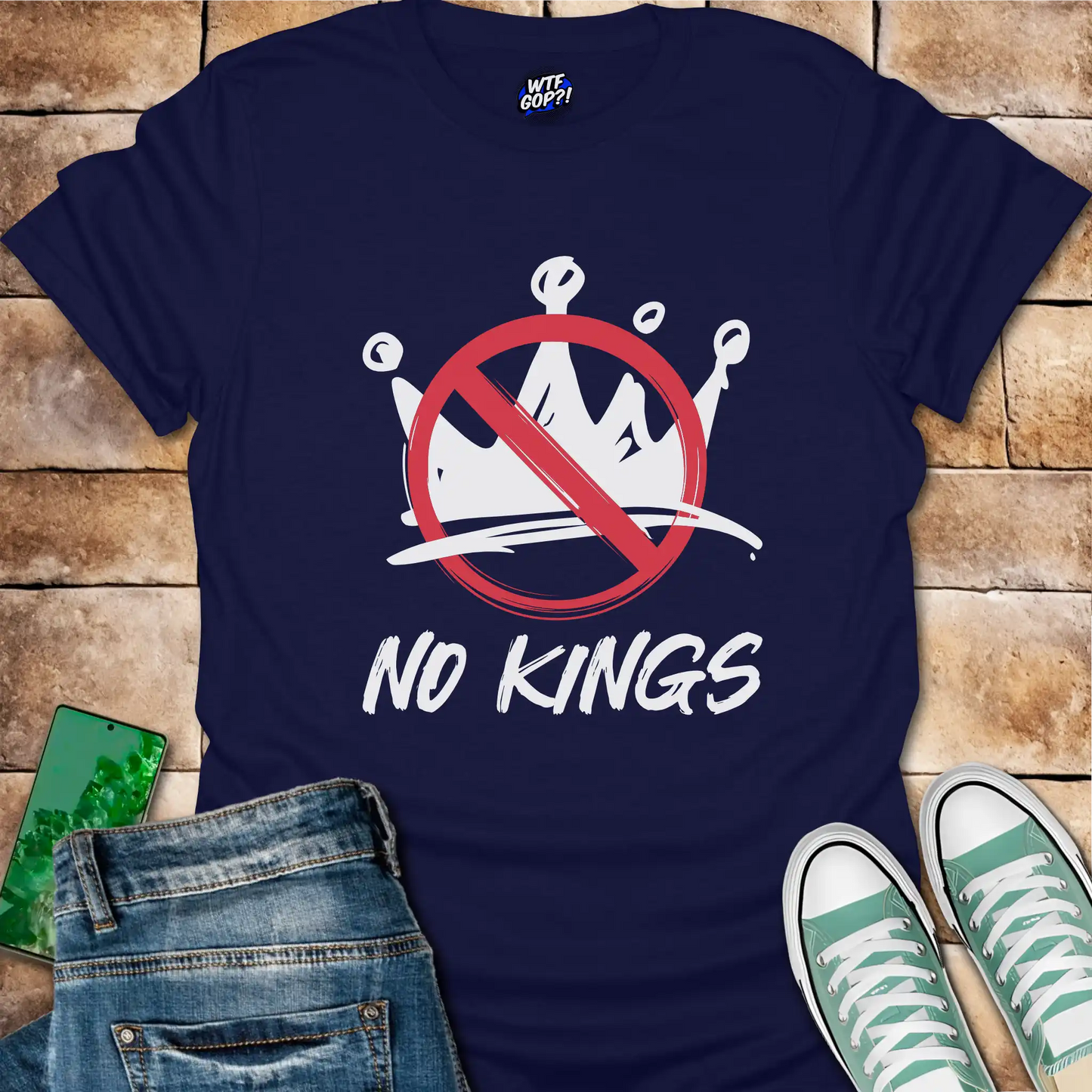 No Kings T-Shirt: Anti-Monarchy