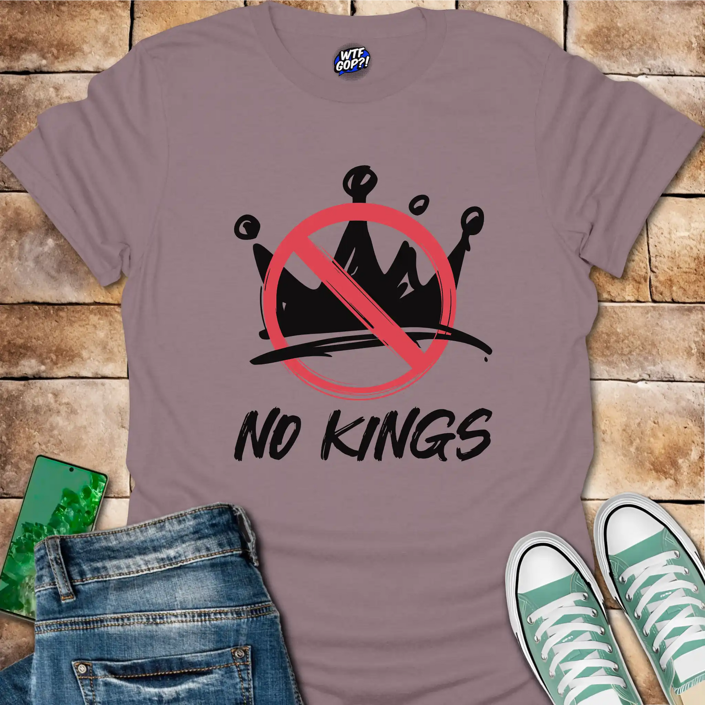 No Kings T-Shirt: Anti-Monarchy