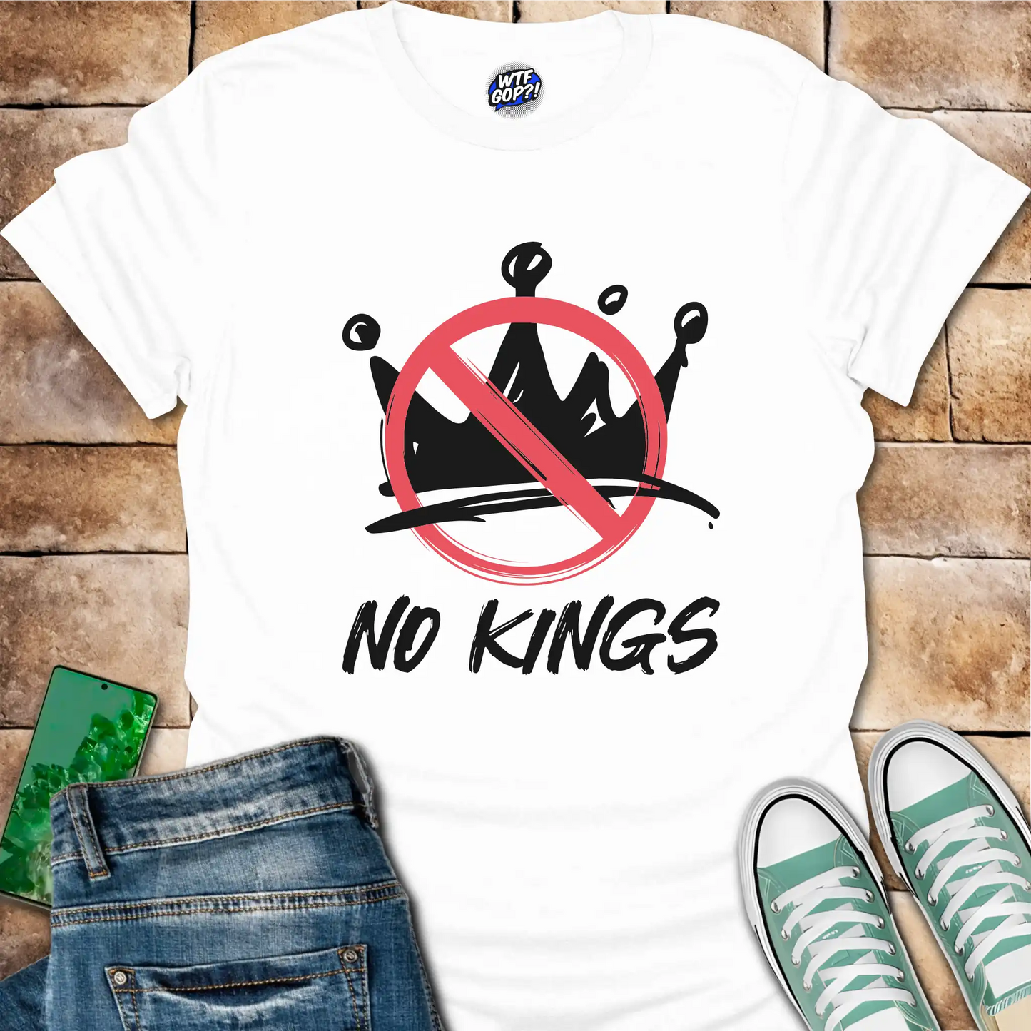 No Kings T-Shirt: Anti-Monarchy