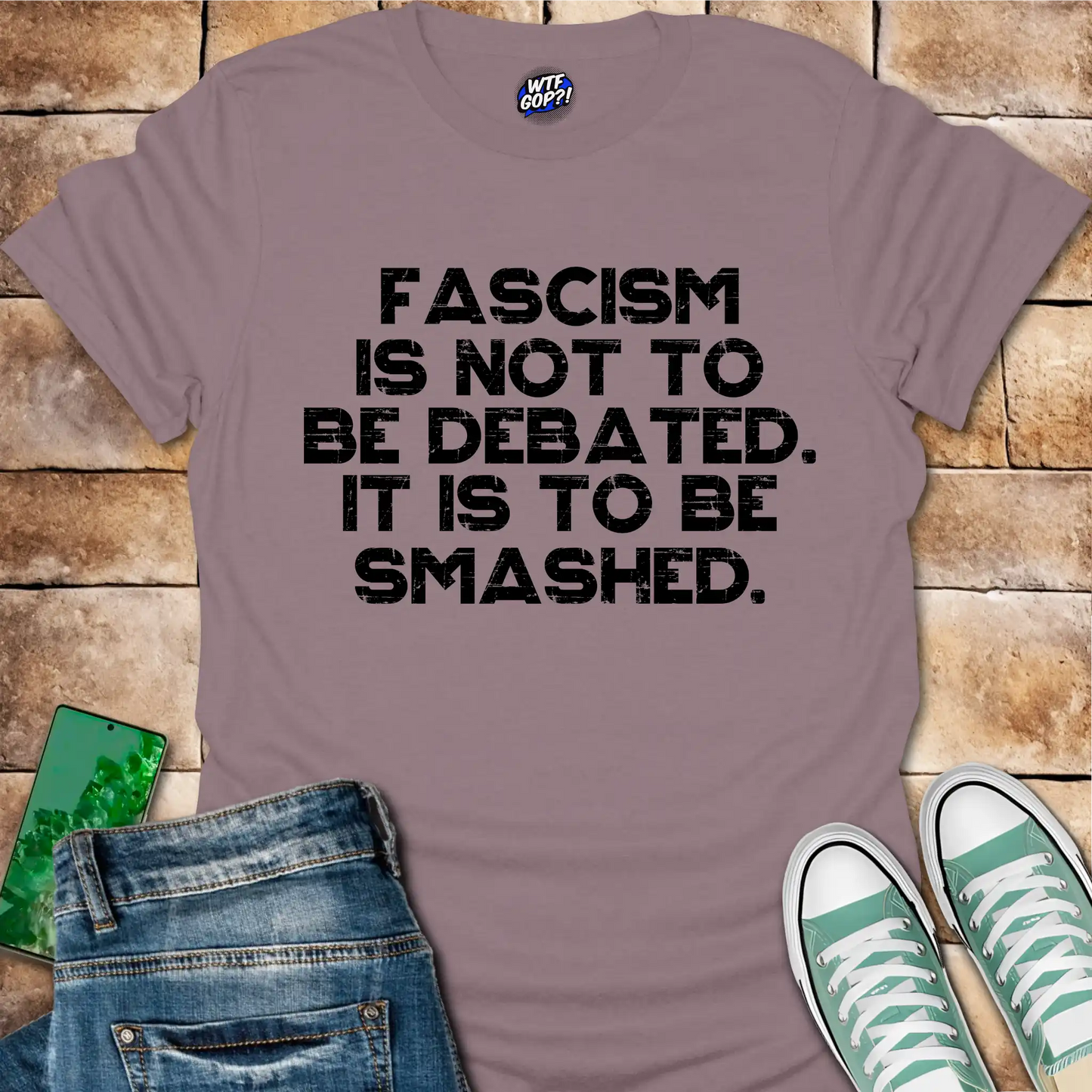 Fascism Is Not Debated T-Shirt - Anti-Authoritarian Resist Tee