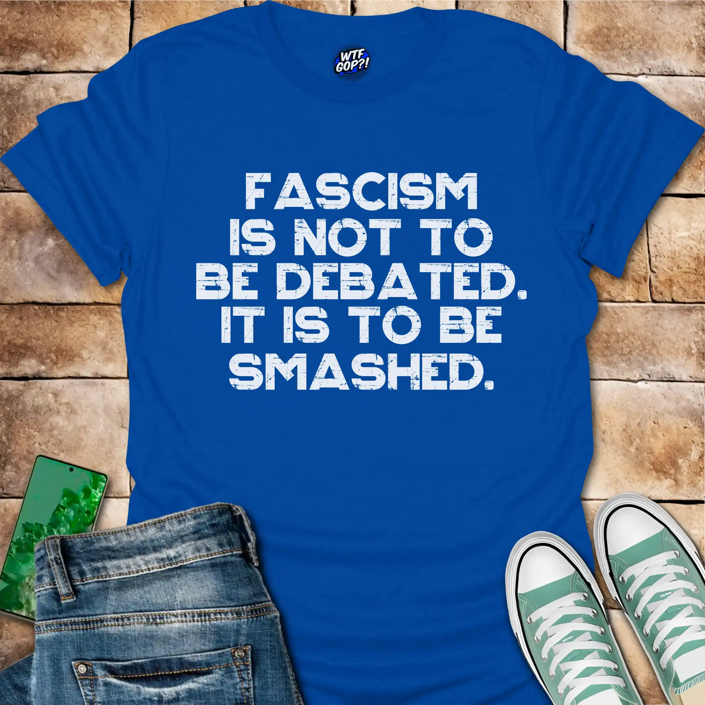 Fascism Is Not Debated T-Shirt - Anti-Authoritarian Resist Tee