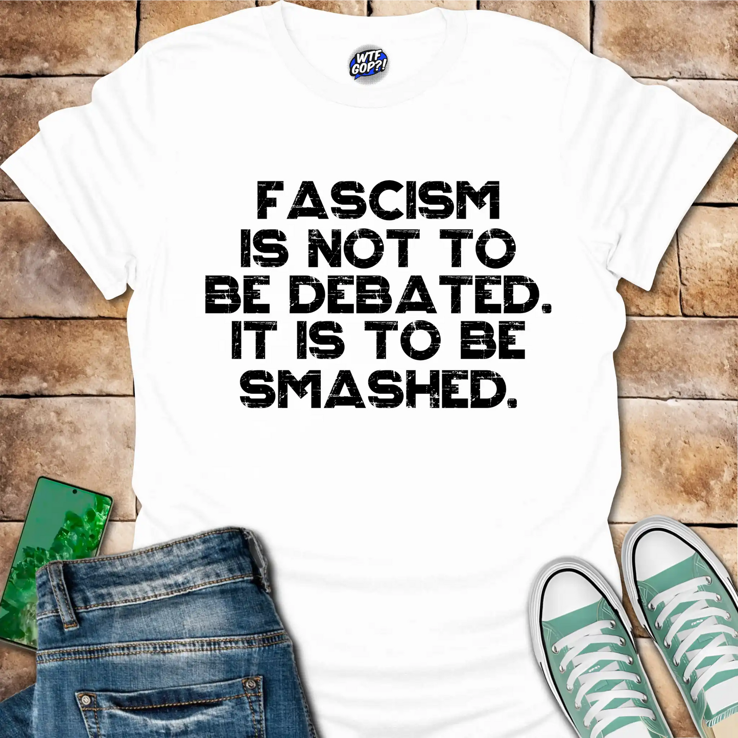 Fascism Is Not Debated T-Shirt - Anti-Authoritarian Resist Tee