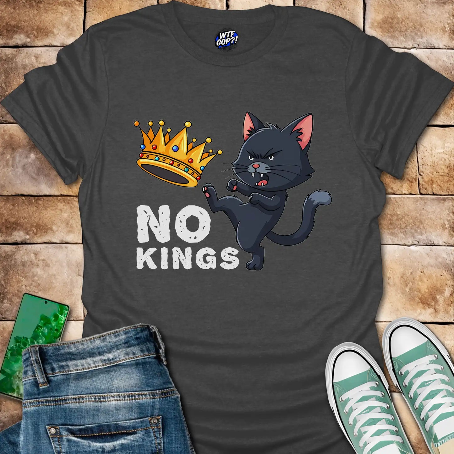 No Kings Cat T-Shirt