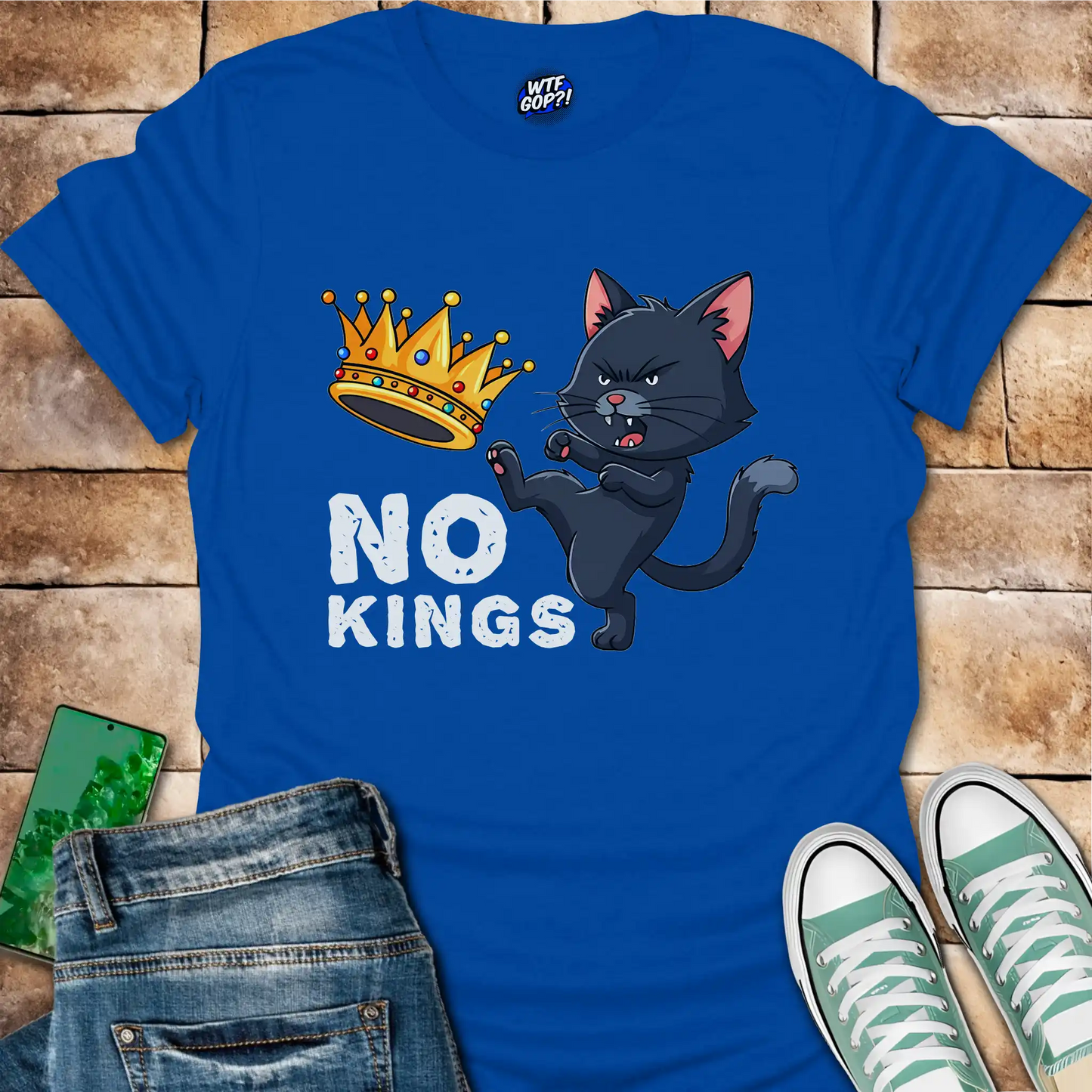 No Kings Cat T-Shirt