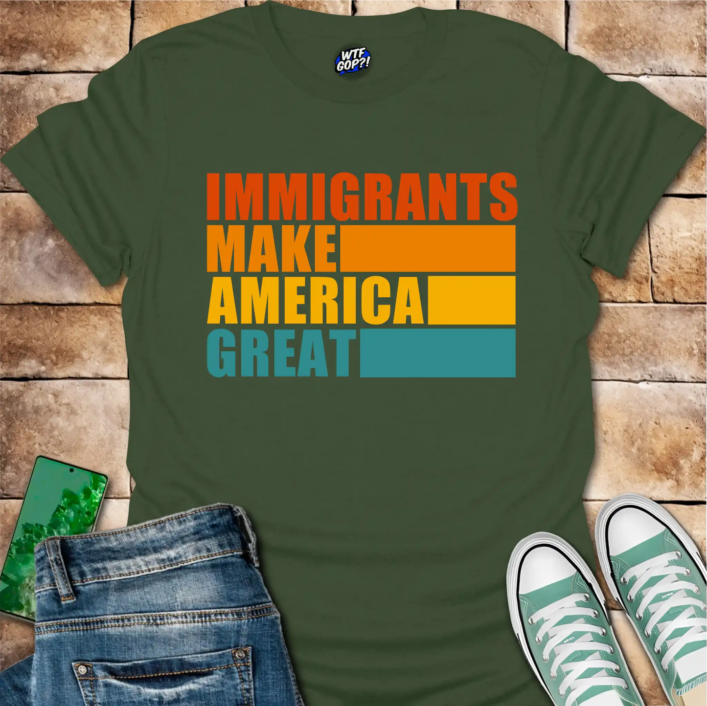 Immigrants Make America Great T-Shirt - Pro-Immigrant Tee