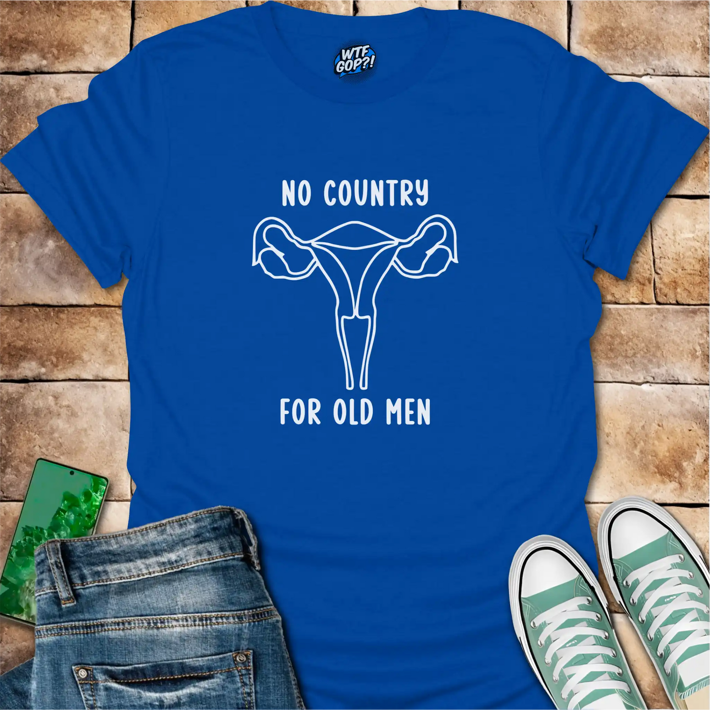 Reproductive Rights Shirt | No Country For Old Men Uterus Feminist Tee