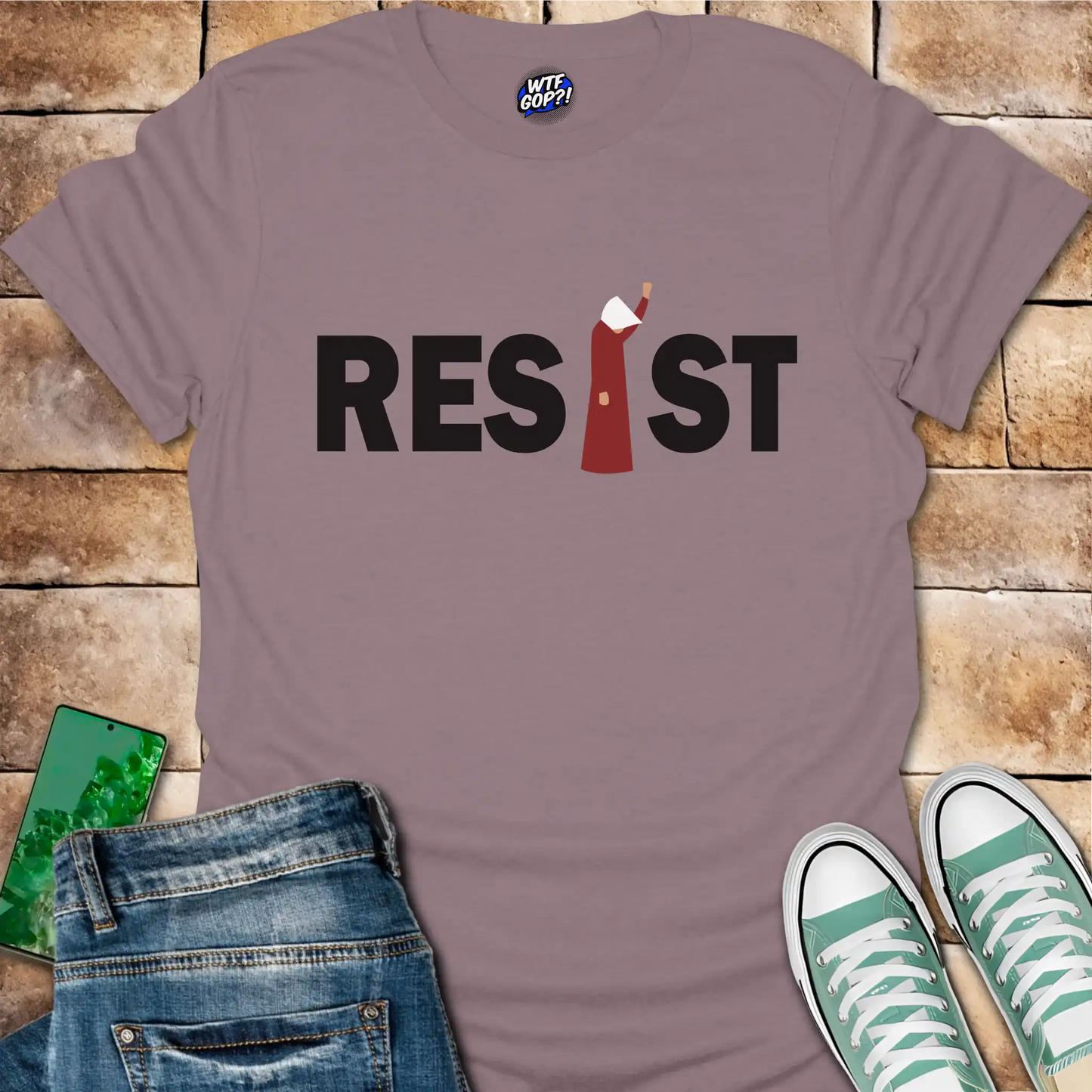 Resist Handmaid T-Shirt - Anti-Authoritarian Feminist Tee