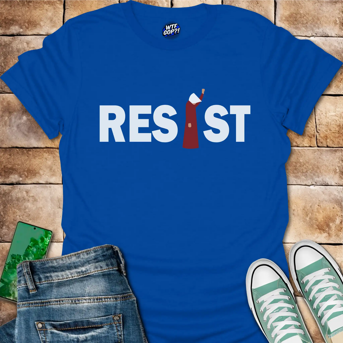 Resist Handmaid T-Shirt - Anti-Authoritarian Feminist Tee