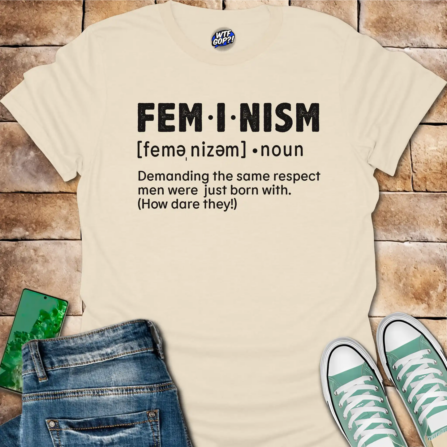 Feminism Definition T-Shirt - Funny Satirical Feminist Tee