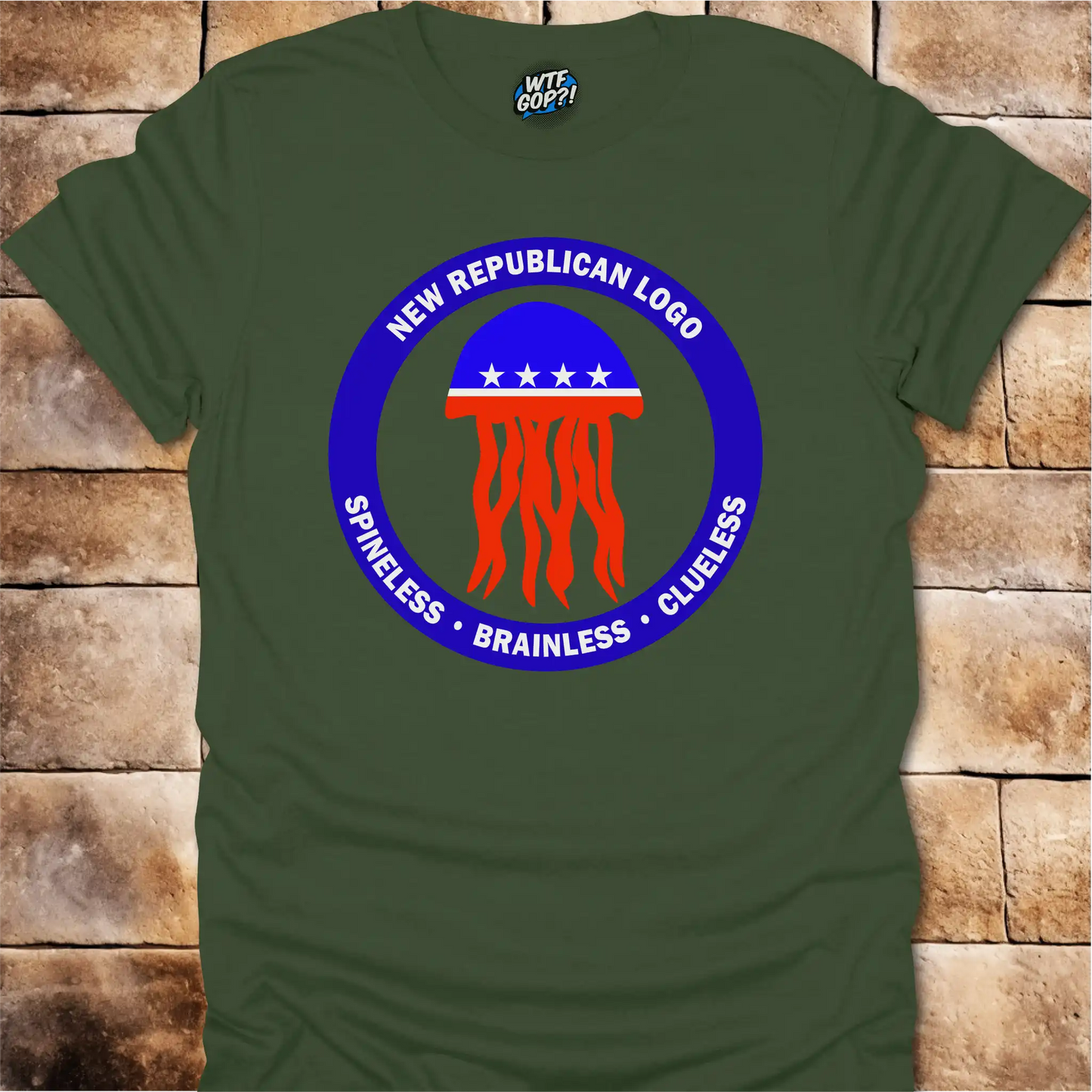 Republican Jellyfish Shirt - Spineless Brainless Clueless Political Humor Tee