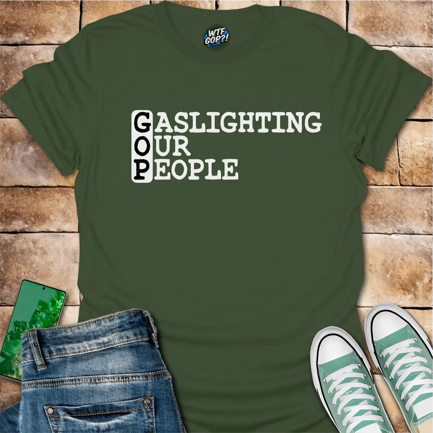 Gaslighting Our People Shirt: Anti-GOP Political Statement Apparel