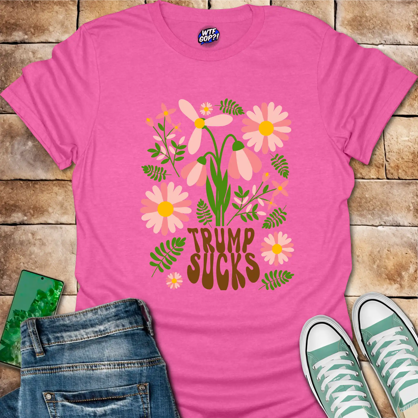 Trump Sucks Floral T-Shirt