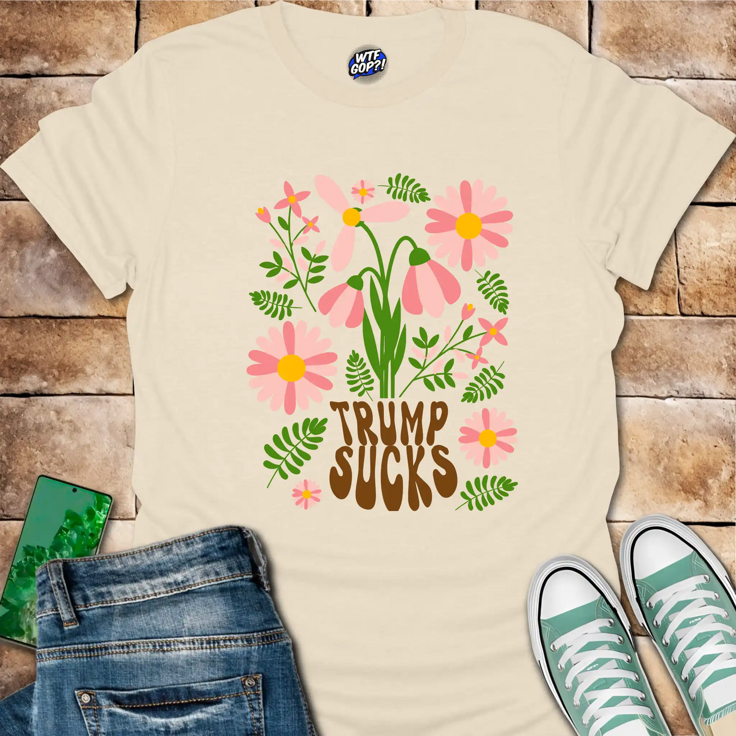 Trump Sucks Floral T-Shirt
