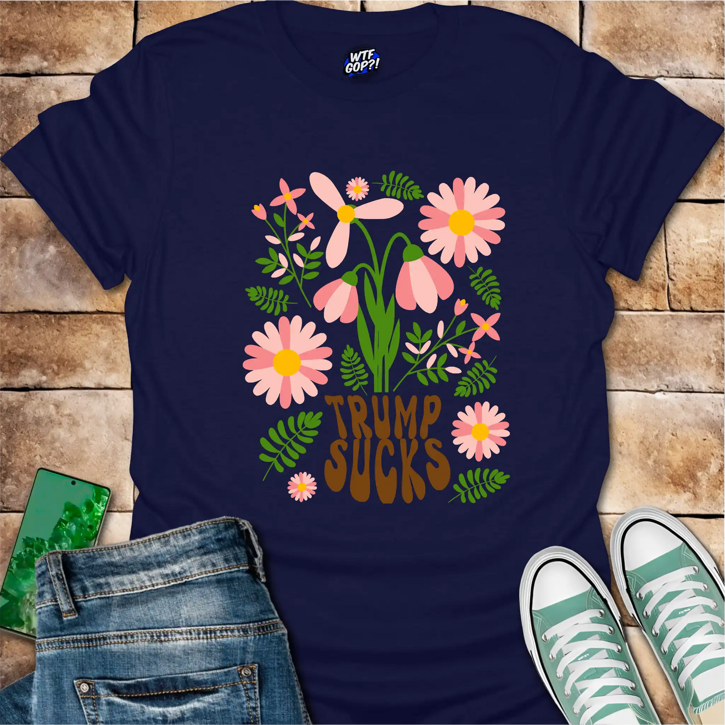 Trump Sucks Floral T-Shirt