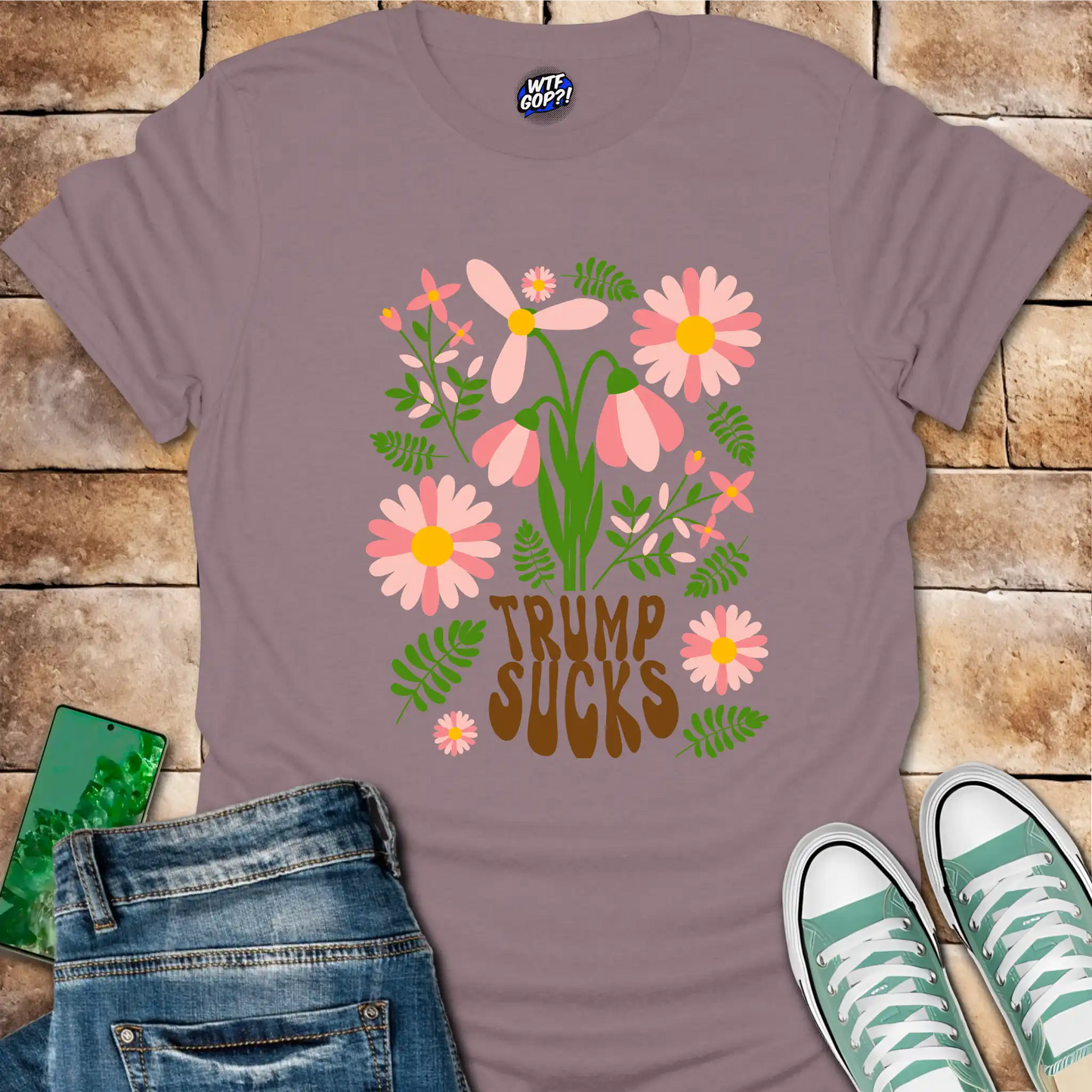 Trump Sucks Floral T-Shirt