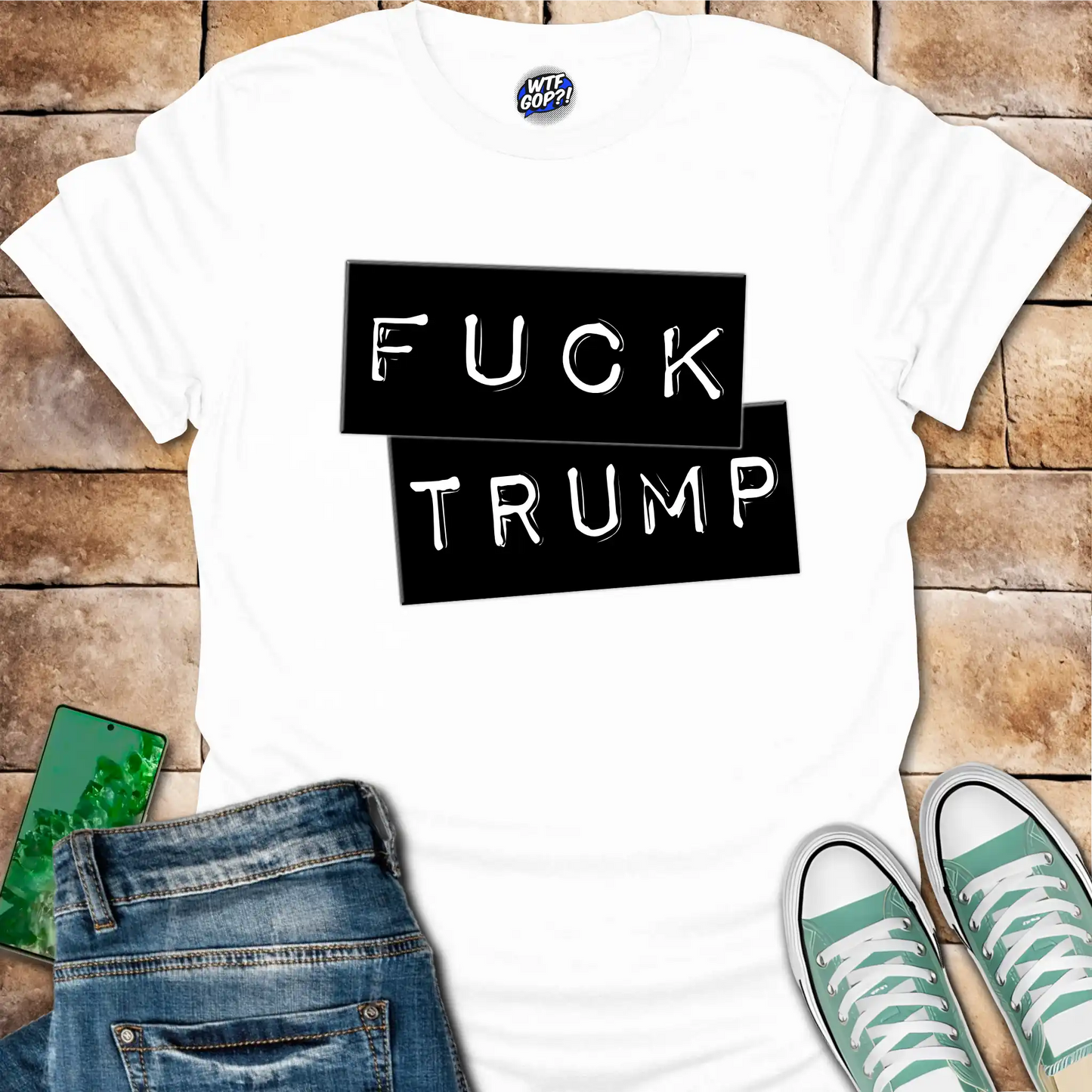 Fuck Trump Label Maker T-Shirt