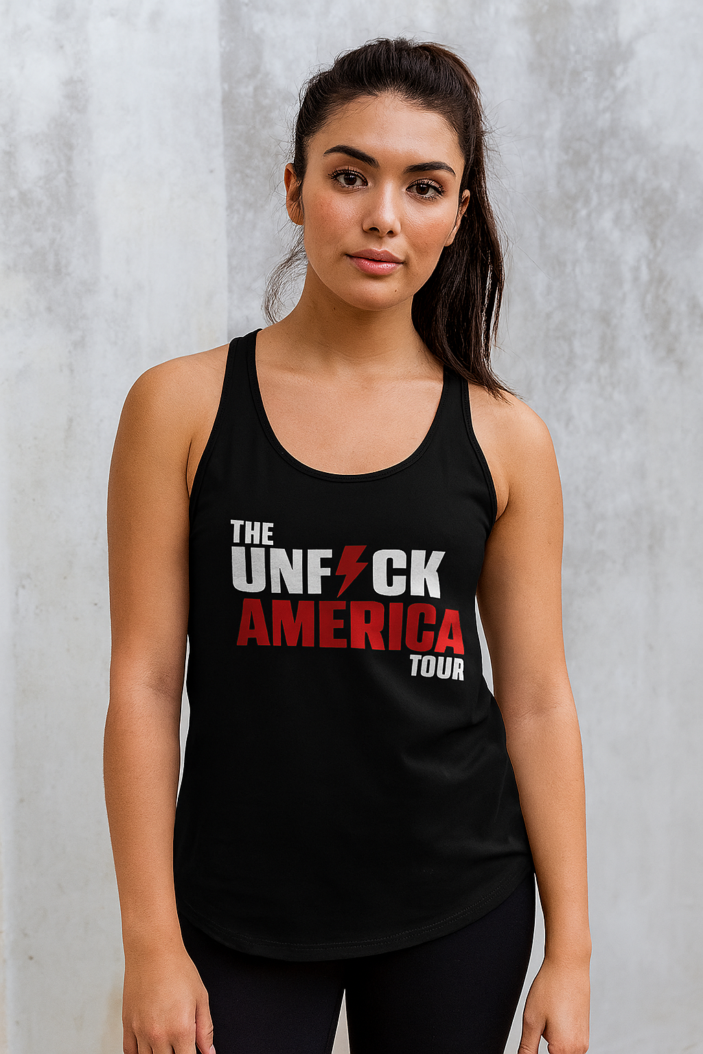 Unfuck America Tour Racerback Tank | Women's Political Tank Top