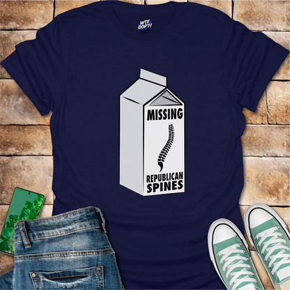 Milk Carton Missing Republican Spines T-Shirt